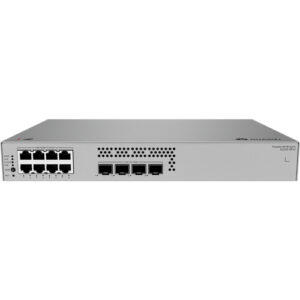 华为坤灵eKitEngine S220S-8P4J交换机(8个10/100/1000BASE-T以太网端口(128W PoE+),4个2.5G SFP,内置交流供电,无风扇)
