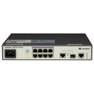华为CloudEngine S2700-9TP-SI-AC交换机(8个10/100Base-TX以太网端口,1个10/100/1000Base-T以太网端口,1个复用的千兆Combo SFP,交流供电)