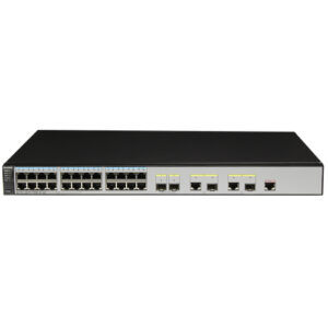 华为CloudEngine S2751-28TP-PWR-EI-AC交换机(24个10/100Base-TX以太网端口,4个千兆SFP,2个复用的10/100/1000Base-T以太网端口Combo,12端口PoE+,交流供电)