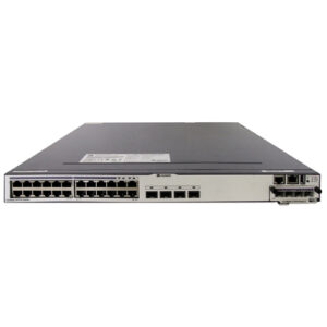 华为S5700-28C-SI交换机(24个10/100/1000Base-T以太网端口,4个复用的千兆Combo SFP,单子卡槽位,不含电源)