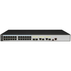 华为S5700-28TP-PWR-LI-AC交换机(24个10/100/1000Base-T以太网端口,4个千兆SFP,2个复用的10/100/1000Base-T以太网端口Combo,PoE+,交流供电)
