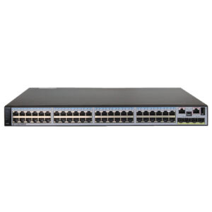 华为S5710-52C-PWR-EI交换机(48个10/100/1000Base-T以太网端口,4个万兆SFP+,PoE,双子卡槽位,不含电源)