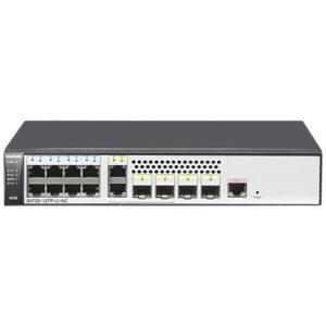 华为S5720-12TP-LI-AC交换机(8个10/100/1000Base-T以太网端口,4个千兆SFP,2个复用的10/100/1000Base-T以太网端口Combo,交流供电)