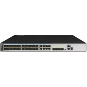 华为S5720-32C-HI-24S-AC交换机组合配置(24个千兆SFP,8个复用的千兆10/100/1000Base-T以太网端口Combo,4个万兆SFP+,双子卡槽位,含1个600W交流电源)