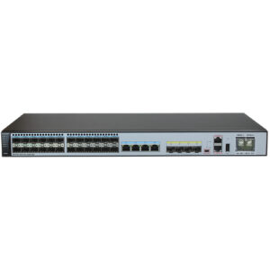 华为S5720-32X-EI-24S-DC交换机(24个千兆SFP,4个10/100/1000Base-T以太网端口,4个万兆SFP+,直流供电,前维护)