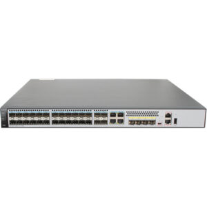 华为S5720-36C-EI-28S-AC交换机组合配置(28个千兆SFP,4个复用的千兆10/100/1000Base-T以太网端口Combo,4个万兆SFP+,单子卡槽位,含1个150W交流电源)