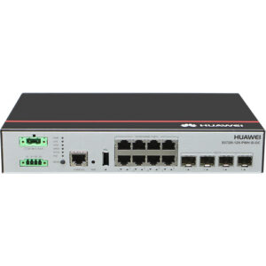 华为S5720I-12X-PWH-SI-DC交换机(8个10/100/1000BASE-T以太网端口,4个万兆SFP+,PoE++,-50--56V直流供电)S5720I-SI系列智能回传一体机