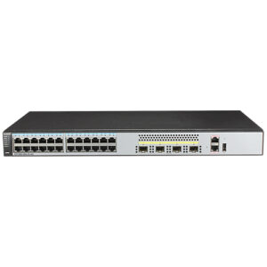 华为S5720S-28X-SI-AC交换机(24个10/100/1000Base-T以太网端口,4个万兆SFP+,交流供电)