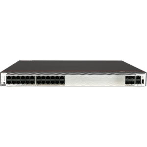 华为CloudEngine S5731-H24T4XC交换机(24个10/100/1000BASE-T以太网端口,4个万兆SFP+,单子卡槽位,不含电源)