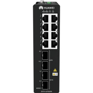 华为CloudEngine S5731I-L8T2S2XN 华为工业交换机(8个10/100/1000BASE-T以太网端口,2个千兆SFP, 2个万兆SFP+,DIN导轨安装,双路冗余9.6-60V DC供电,自然散热)