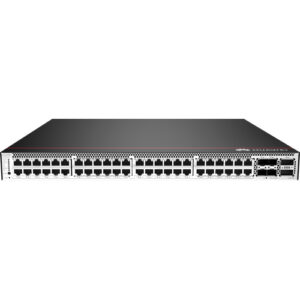 华为CloudEngine S5732-H48UM2CC旗舰款全万兆多速率交换机(48个100M/1/2.5/5/10GBase-T以太网端口,4个25GE SFP28,2个40GE/100GE QSFP28,单子卡槽位,PoE++,不含电源)