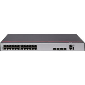 华为CloudEngine S5735-L24P4X-A千兆交换机(24个10/100/1000BASE-T以太网端口,4个万兆SFP+,PoE+,交流供电)