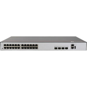 华为CloudEngine S5735-L24T4X-D千兆交换机(24个10/100/1000BASE-T以太网端口,4个万兆SFP+,直流供电)