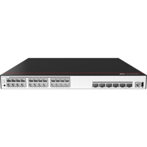 华为CloudEngine S5735-S24P4XE-V2三层交换机(24个10/100/1000BASE-T以太网端口,4个万兆SFP+,2个12GE堆叠口,PoE+,不含电源)