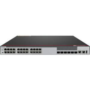 华为CloudEngine S5735-S24T4XEZ-V2交换机(24个10/100/1000BASE-T以太网端口,4个万兆SFP+,2个12GE堆叠口,支持子卡槽位,不含电源)