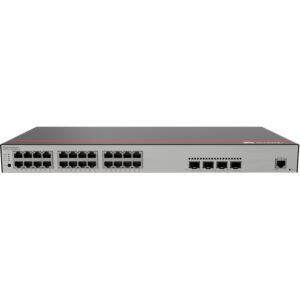 华为CloudEngine S5735E-L24P4S-A-V2华为教育医疗交换机，华为教医增强专款交换机(24个10/100/1000BASE-T以太网端口(PoE+),4个千兆SFP,400W PoE,交流供电)
