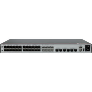 华为CloudEngine S5735E-L24ST4XE-A-V2华为教育医疗交换机，华为教医增强专款交换机全光口(24个千兆SFP,其中8个10/100/1000Base-T Combo,4个万兆SFP+,2个12GE堆叠口,内置交流供电,前维护)