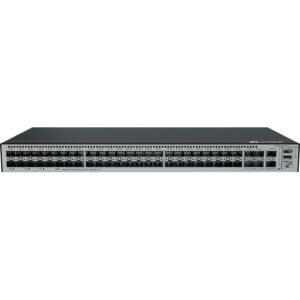 华为CloudEngine S5735E-L48S4XE-A-V2华为教育医疗交换机，华为教医增强专款交换机全光口(48个千兆SFP,4个万兆SFP+,2个12GE堆叠口,内置交流供电)
