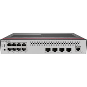 华为CloudEngine S5735E-L8T4X-QA-V2华为教育医疗交换机，华为教医增强专款交换机(8个10/100/1000BASE-T以太网端口,4个万兆SFP+,内置交流供电,自然散热)