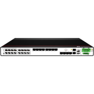 华为CloudEngine S5735I-S16T8S4XE-QD-V2华为工业交换机（机架款）(16个10/100/1000BASE-T以太网端口,8个千兆SFP,4个万兆SFP+,2个12GE堆叠口,双DC 18-60V供电,无风扇)