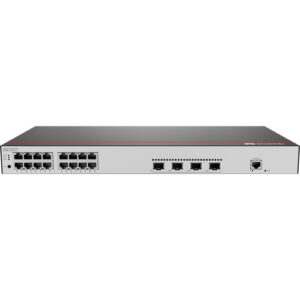 华为CloudEngine S5735R-L16T4S-A-V2交换机(16个10/100/1000BASE-T以太网端口,4个千兆SFP,内置交流供电)
