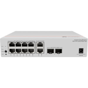 华为CloudEngine S5751R-L8P2PN2X-QA交换机(8个10/100/1000BASE-T以太网端口(其中6个支持PoE+),2个10/100/1000/2.5GBASE-T以太网端口(PoE+),2个万兆SFP+,128W PoE,含1个交流适配器,无风扇)