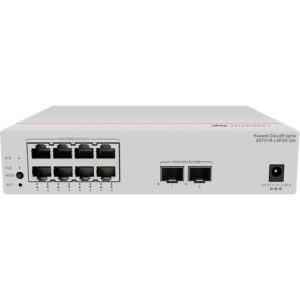 华为CloudEngine S5751R-L8P2X-QA交换机(8个10/100/1000BASE-T以太网端口(PoE+),2个万兆SFP+,128W PoE,含1个交流适配器,无风扇)